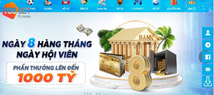 988BET thu hút đông đảo người tham gia nhờ sở hữu nhiều thế mạnh vượt trội