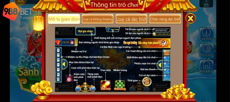Hướng dẫn các bước tham gia Bắn Cá Tam Tiên 988BET